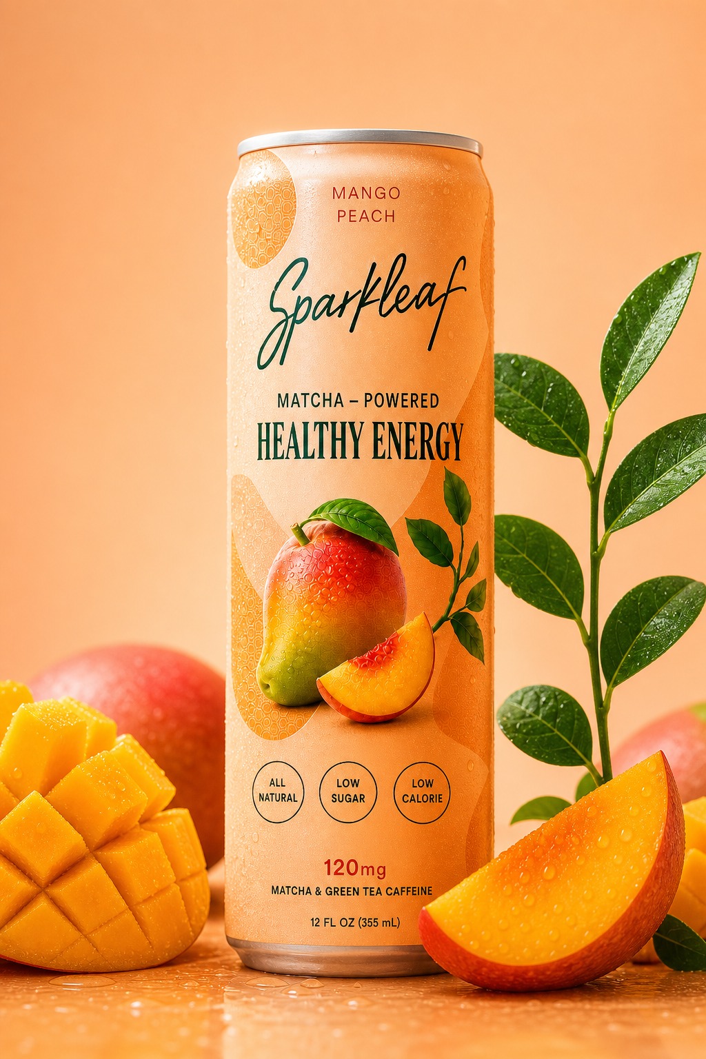 Sparkleaf Mango Peach styled with mango and peach